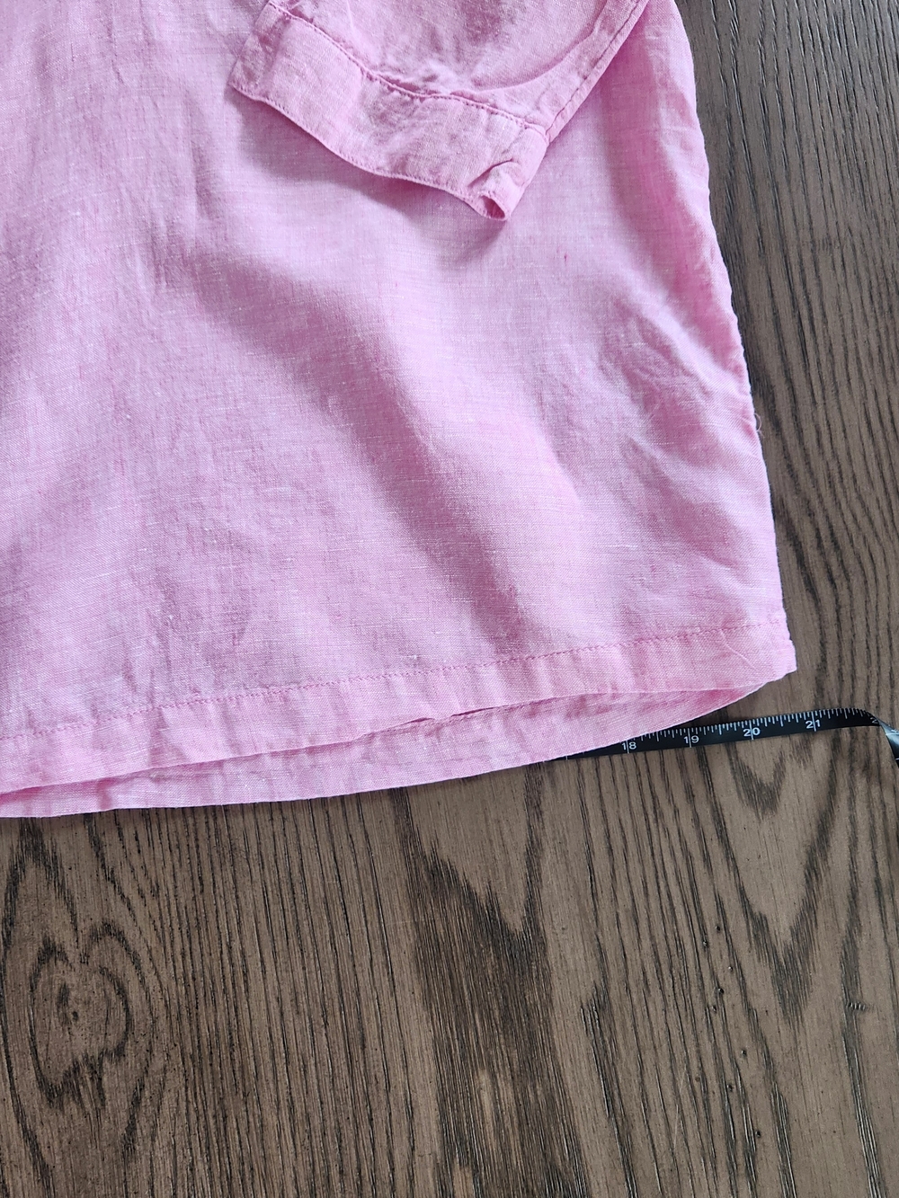 Tahari Linen V-Neck Tunic Top - Picture 5 of 8